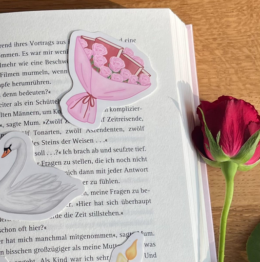 Book Flower Bouquet Sticker