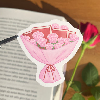 Book Flower Bouquet Sticker